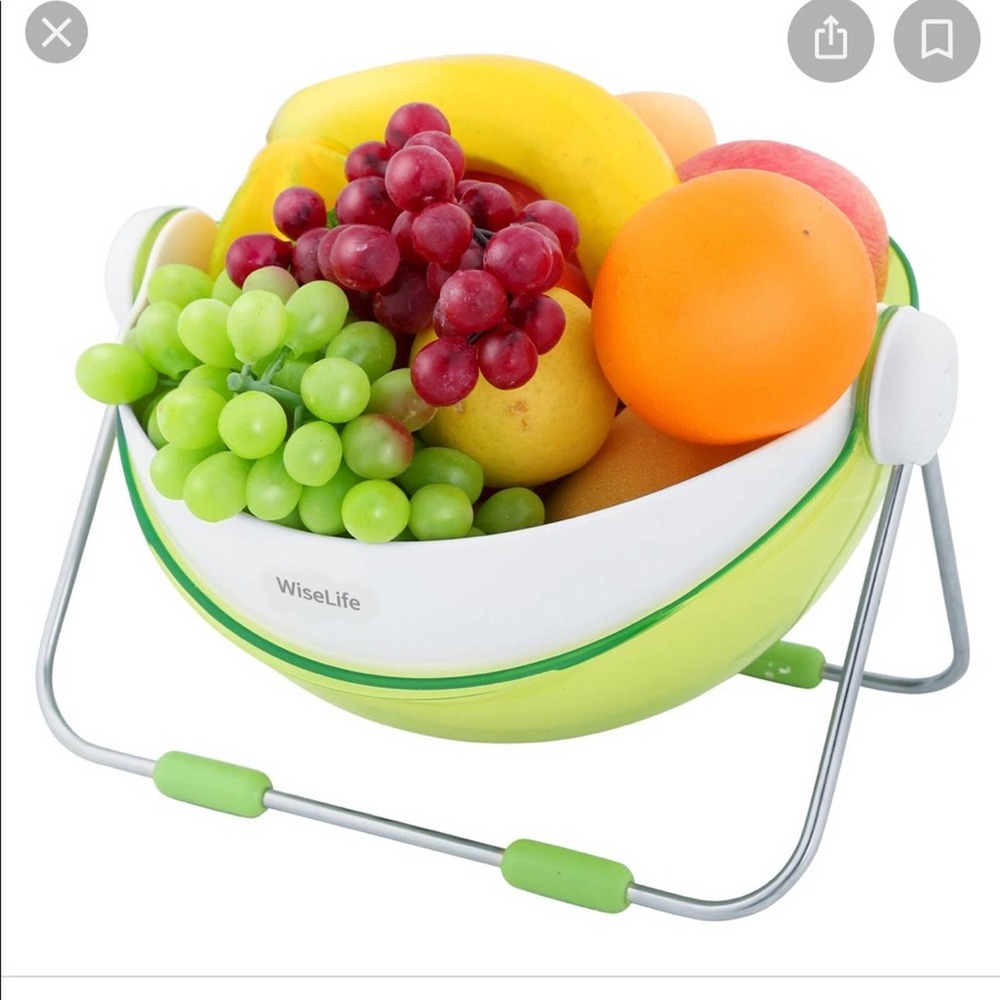 Wiselife rotating lid fruit tray